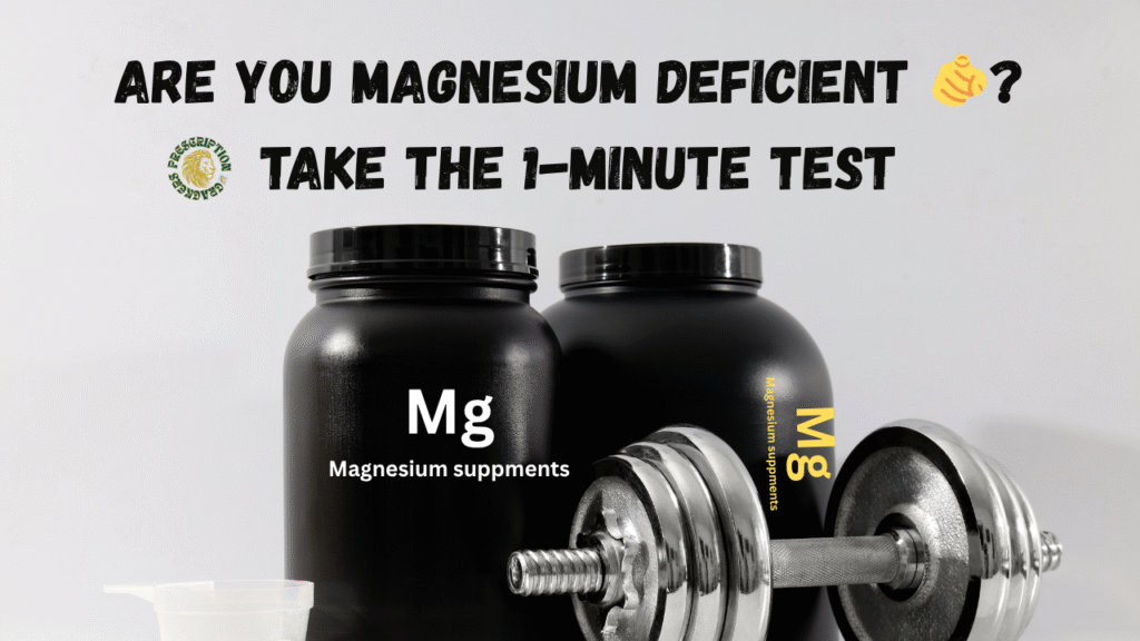 are your magnesium deficient? take this 1 minute test