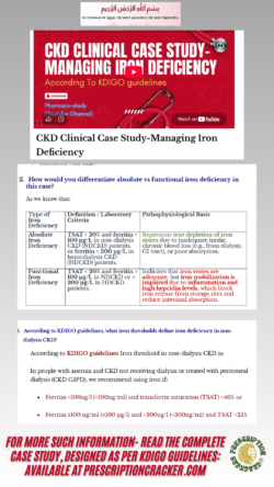 CKD Clinical Case Study-Managing Iron Deficiency